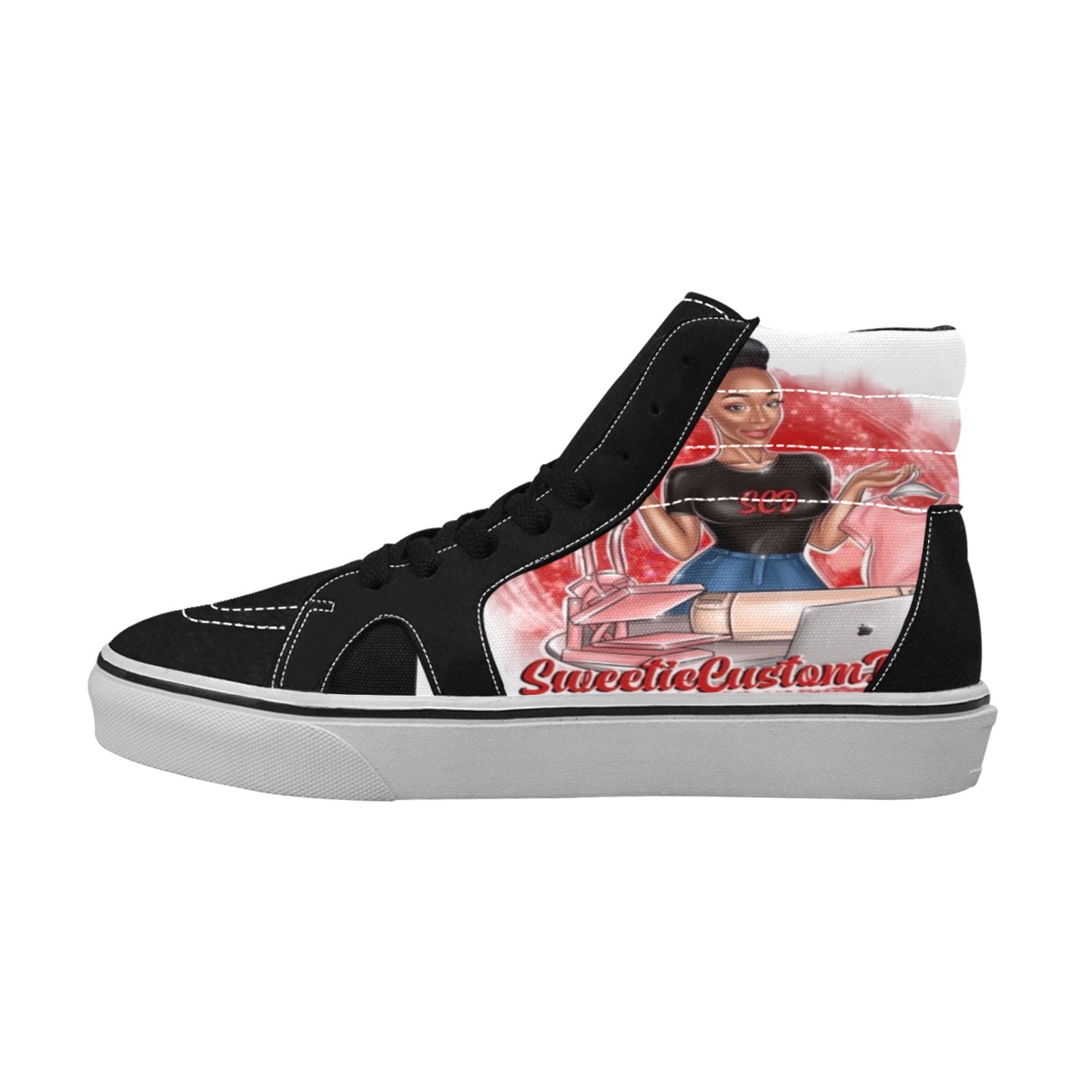 Custom Vans Women/Men High Top (unisex) – SweetieCustomDesign